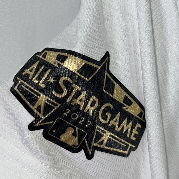 Los Angeles Dodgers 2022 All Star Game Jersey Blank White/Gold Women’s Jersey XL - Picture 4 of 7